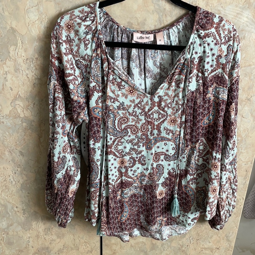 Willow root western blouse M